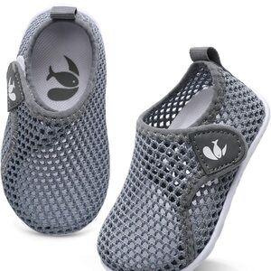 Gray Mesh Kids Shoes